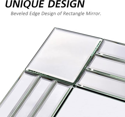 Decorative Wall Mirror Gorgeous Silver Mirror for bedrooms, bathrooms, entryways hallways, Living Room and Dining Room Walls “20x28”