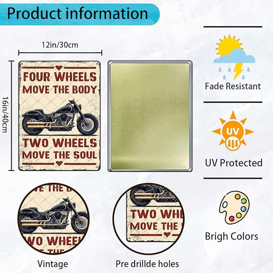 Motorcycle Metal Sign The Secret Of Life Just Enjoy The Ride Tin Poster Motorcycle Wall Decor Home Garage Kitchen Bar Man Cave Office Bedroom Boyroom Decor 12x16 Inch