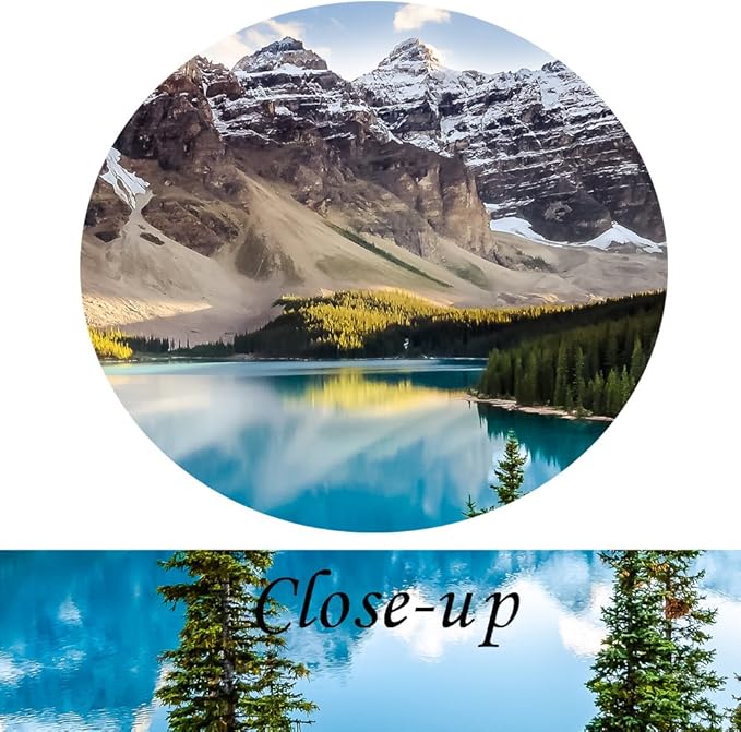 KREATIVE ARTS - 5 Pieces Canvas Prints Wall Art Canada Moraine Lake And Rocky Mountain Landscape Pictures Modern Canvas Painting Giclee Artwork For Home Decoration (Large Size 60x32inch)