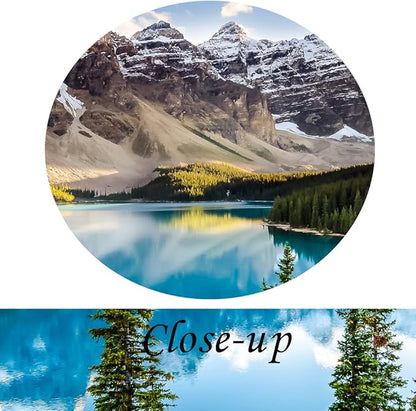 KREATIVE ARTS - 5 Pieces Canvas Prints Wall Art Canada Moraine Lake And Rocky Mountain Landscape Pictures Modern Canvas Painting Giclee Artwork For Home Decoration (Large Size 60x32inch)