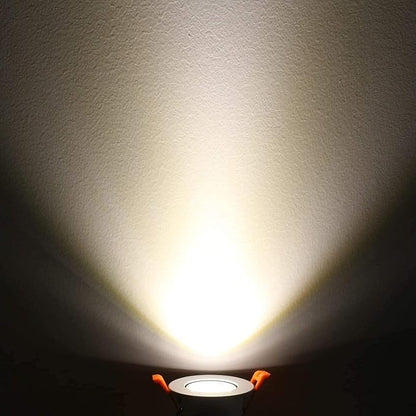 inShareplus 2 Inch LED Downlight, 3W COB Dimmable Recessed Lighting, 4000K Natural White, CRI 80, Ceiling Lights with Driver, 20Pack