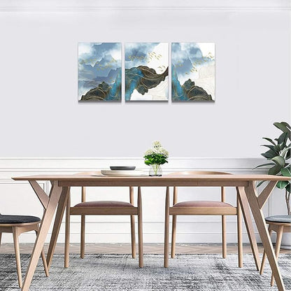 Wall Decor For Living Room Canvas Wall Art For Bedroom Modern Family Bathroom Canvas Art Kitchen Fashion Abstract Pictures Artwork Office Wall Paintings Ready To Hang Home Decoration 12" X 16" 3 Piece