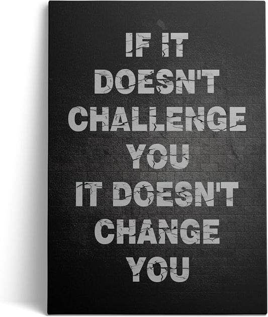Jumong Motivational Wall Decor Motivational Canvas Wall Art Positive Quotes Inspirational Sayings Inspirational Office Wall Art Wooden Frame Encouraging Canvas Posters for Office Livingroom Gym