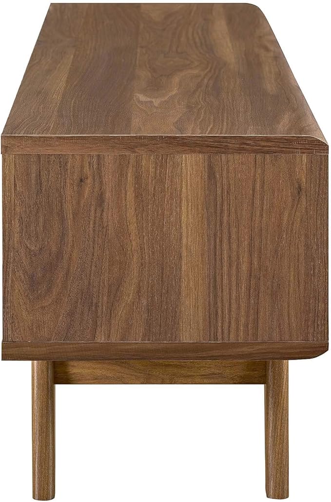Modway Render 48" Mid-Century Modern Low Profile Media Console TV Stand, 48 Inch, Walnut