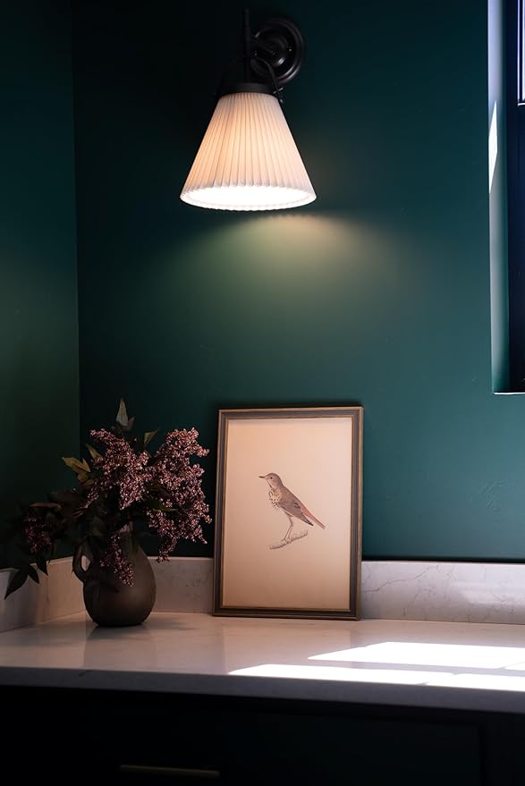 Petal Lane Bird Wall Art - 11x15 Framed Antique Decor - Make Your Own Gallery Wall Frame Set - Dark Academia Wall Decor - Canvas Bird Wall Decor