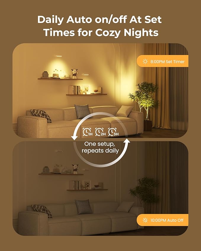 LED Spotlights Indoor, Rechargeable Uplights with Daily Auto Timer, 5500mAh Battery, 3CCT, Dimmable & Remote Control, Wireless Accent Lighting for Plants, Wall Display & Artwork