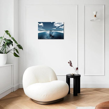 Jumong Motivational Wall Decor Canvas Print SMOOTH SEAS NEVER MADE A SKILLED SAILOR Inspirational Office Wall Art Motivational Posters Inspirational Wall Art for Office Decor