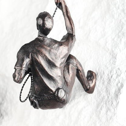 Climbing Men Wall Art Decor Sculpture,Nordic Modern Simplicity Decorative Wall Art, Climbing Man Sculptures,Home & Office Climber Gifts