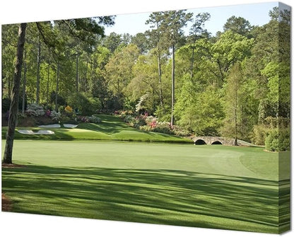Augusta National Golf Course Wall Art for Living Room Bedroom Bathroom Home Decorations - Augusta Golf Course Picture Poster Framed Artwork Canvas Prints Ready to Hang(18''H x 24''W)