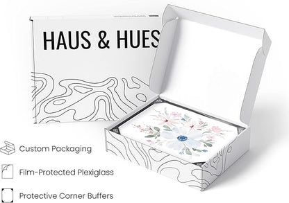 HAUS AND HUES Bouquet Set Art Print Set of 4 16x20 - Framed Black