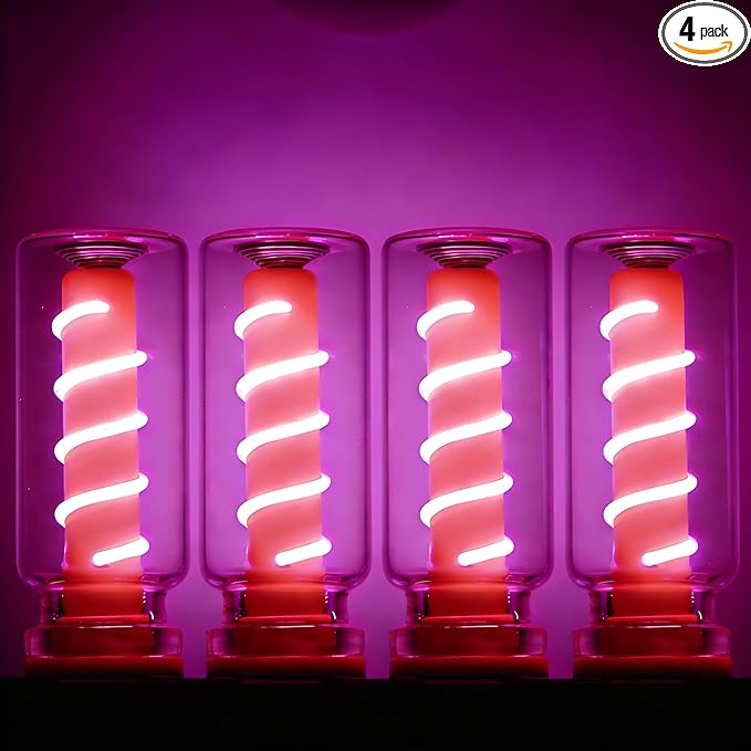 4PCS Touch Control Retro USB Night Light Dimmable Led Mood Lamp Plug in USB Mini LED Bulbs Small Ambient Lighting for Car, Camping, Gift, Party, Holiday Decoration, Bedroom, Desktop (4, Purple)