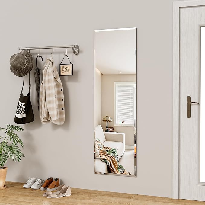 wall Mirror Full Length,51X16 FullL ength Mirrorwallmounted,Bedroom/wall/Bathroom/Makeup Area/Cloakroom (51 * 16 Inch)