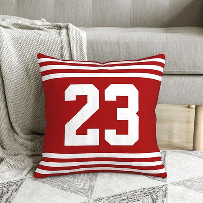 Throw Pillow 18" x 18" Soft Plush Number Stripes Pillow Gifts for San Francisco