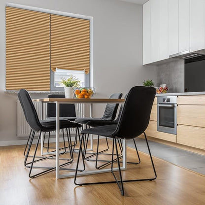 Window Blinds Cordless No Drill Cut to Size Clip On Stick On Self Adhesive Temporary Blinds Pleated Paper Blinds for Windows Doors Shades for Home Nursery Bedroom Kitchen Bathroom