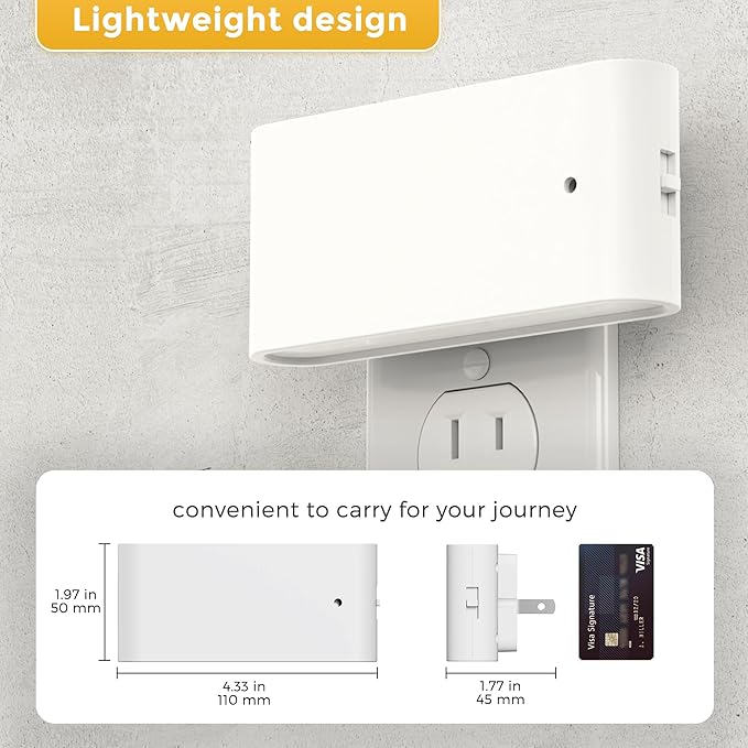 L LOHAS LED Night Light, [4 Pack] Dimmable Modern LED Night Lights Plug into Wall,Dusk to Dawn Sensor Night Lights for Kid, 0-100LM 3000K Soft White Nightlight for Hallway Bedroom Stairway