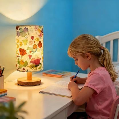 Flower Night Light for Girls - 3-Way Dimmable Boho Pink Floral Lamp for Nursery, Toddler Room, or Big Girl Bedroom, Whimsical Bedtime Reading Light, Gifts for Girls