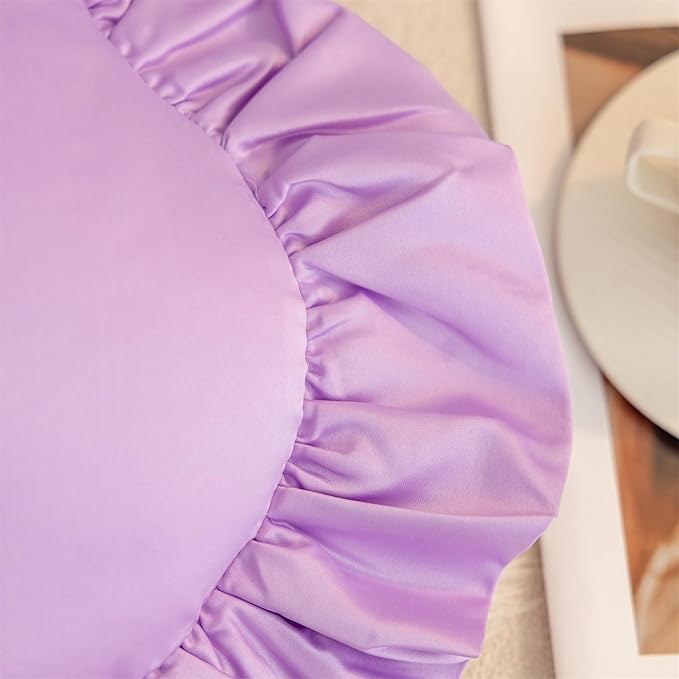 MOJUN Heart Pillow, Light Pink Ruffles Design Love Throw Pillows Decorative Pillows for Bed Couch Cute Room Decor Heart Shaped Throw Pillow Cushion for Living Room Bedroom Gifts Pillows