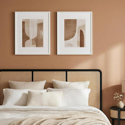 Fixwal 16x20 Poster Frame Set of 6 with Shatter Resistant Plastic Glass, Thin Border and Light Weight Photo Frames for Wall, Gift for Mother's Day, Father's Day, White