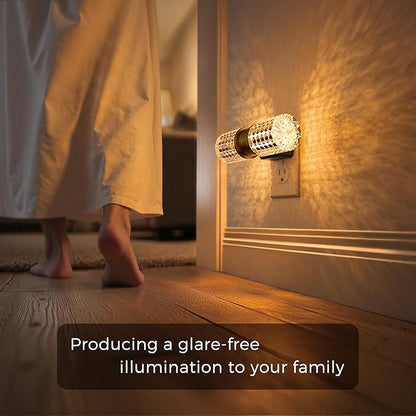L LOHAS LED Night Light,Modern Night Lights Plug into Wall,2 Pack Amber-3000K-5000K Adjustable Color Temperature Night-Light,Dimmable Nightlights with Dusk to Dawn Sensor for Rooms Bathroom Hallway
