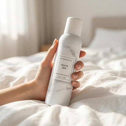 Room Fragrance Air Freshener Spray Concentrated Bathroom, Kitchen, Car, or Office Deodorizer, U.S.- Made by AP Fragrance (White Zen)