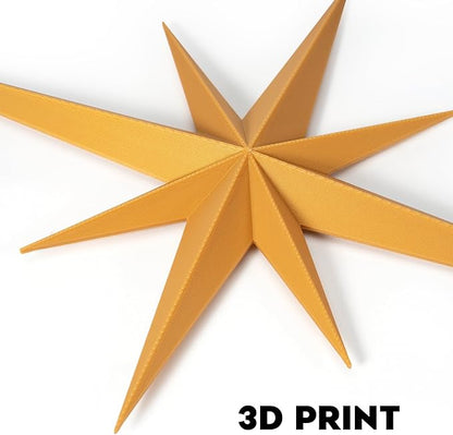 Stylor Mid Century Modern Decor - Whimsigoth MCM Retro 3D Star Wall Art Sculpture, Vintage Celestial Home Decor Accent, Plastic Starburst Decor (Set of 6)