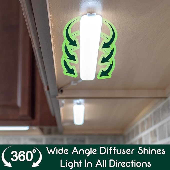 4 Bar Kit - Smart Under Cabinet Lighting - 12” x 360° Wide Angle Bars - 2700K-6500K - 95 CRI - LED - WWA - Works with Alexa, Google, Apple & More - Matter Certified - Plug-in