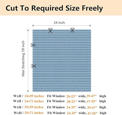 Window Blinds Cordless No Drill Cut to Size Clip On Stick On Self Adhesive Temporary Blinds Pleated Paper Blinds for Windows Doors Shades for Home Nursery Bedroom Kitchen Bathroom