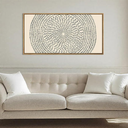 ANHUIB Large Jesus Feeds the 5000 Canvas Wall Art Easter Modern Christian Bible Wall Decor 20x40 Inch Minimalist Neutral Abstract Religious Painting Beige Black Biblical Artwork for Living Room Bedroom Dining Room