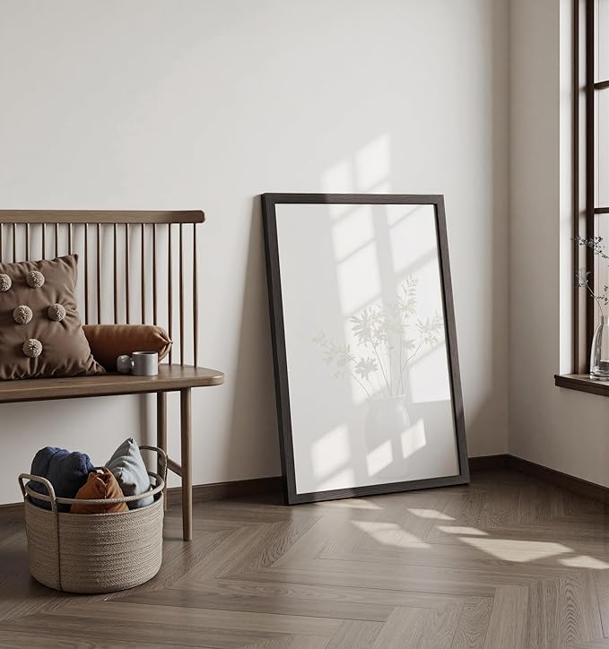 Momentworth 20x30 Frame Set of 3, Distressed Black Wood Grain 20x30 Poster Frame for Gallery Wall Mounting (3 Pack,Black)