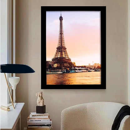 SESEAT 18x24 Picture Frame Black Set of 6, Display Pictures 18x24 Without Mat for Wall Mounting, Wall Gallery Poster Frames