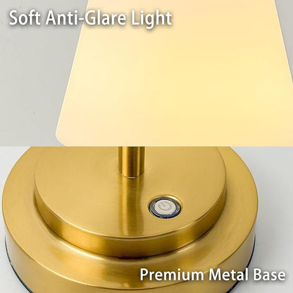 Cordless Table Lamp Rechargeable, 5200mAh Battery Operated Table Lamp with Touch Control, Stepless Dimmable, 3 Color Temperatures, Soft Ambient Lighting USB-C Lamp for Bedroom, Bedside, Dining Table
