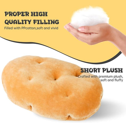 Marble Empire Potato Pillow Stuffed 3D Simulation Potato Throw Pillow Decorative Vegetable Plush Toy Soft Food Plushie(4.72inch)