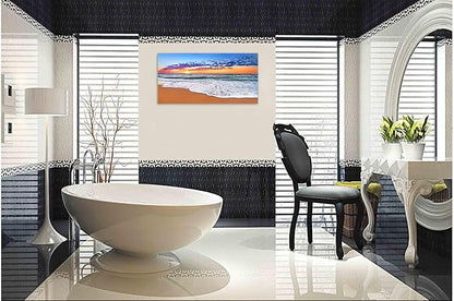 TutuBeer 1 Panel Beach Decor for Home Beach Art Colorful Ocean Kitchen Decor Sunrise Sea Wall Decor for Home Sea Wall Art Ocean Room Decor Wall Decor 20" x 40" x 1 Piece