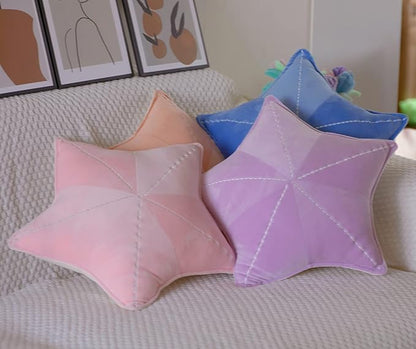 Starfish, Shell Plush Pillow, Car & Waist Cushion, Interesting Characteristic Chair Cushion (Star Pink, 19.6in)