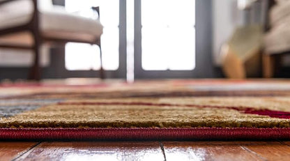 Unique Loom Barista Collection Area Rug - Kouillou (2' x 12' Runner, Multi/ Brown)