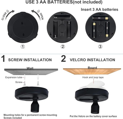 HAMVIDNE LED Spotlight, Battery Powered Picture Lights, Uplighting Indoor, Puck Lights with Remote, Plant Spot Light for Wall Art Display Dartboard Painting Artwork Accent Closet-4Pack