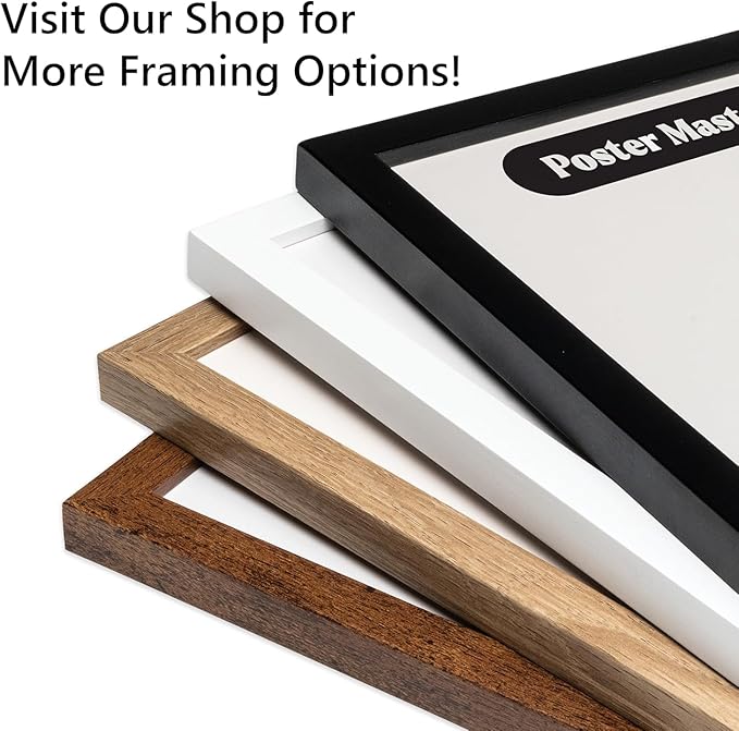 Poster Master Vintage Poster - Retro Pop Art Print - Gift for Artist, Friend - Infinity Dots, Japanese, Polka, Modern, Abstract - Wall Decor for Home, Office, 16x20 White Framed