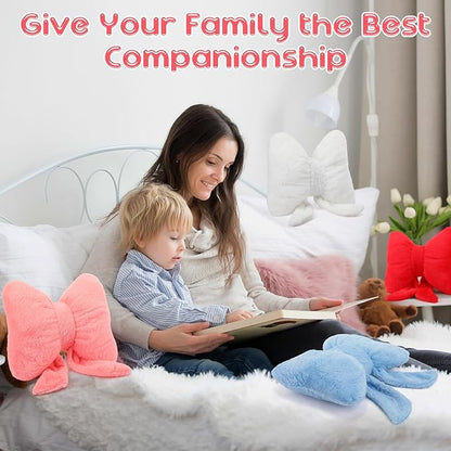 10 Pcs Pink Bow Pillows Bulk, 10 Colors 12 x 9 Inch Soft Bow Pillows Decorative for Bed Aesthetic Throw Pillow Small Coquette Bow-shaped Plush Pillow for Couch Chair Sofa Room Home Car Decor Gifts