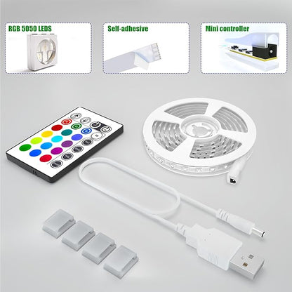 maylit Tv Led Backlight, 22.3ft Led Strip Lights for 85-100in Tv, Tv Lights kit with Remote, RGB Bias Lighting for Room Decor