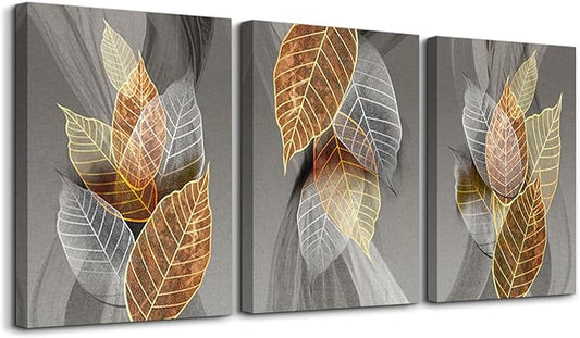 hyidecorart Canvas Wall Art For Living Room Large Wall Decor For Bedroom Modern Office Abstract Wall Decorations Leaves Paintings Farmhouse Pictures Artwork Bathroom Kitchen Aesthetic Home Decor 20x28
