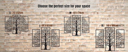 Vailla Tree of Life Wall Art Decor Set of 3 Wall Hanging Sculpture Modern Wall Home Decoration 3D Textured Sculptures for Living Room Bedroom Office Dinnig Room 3 Panels Family Tree Wall Hangings