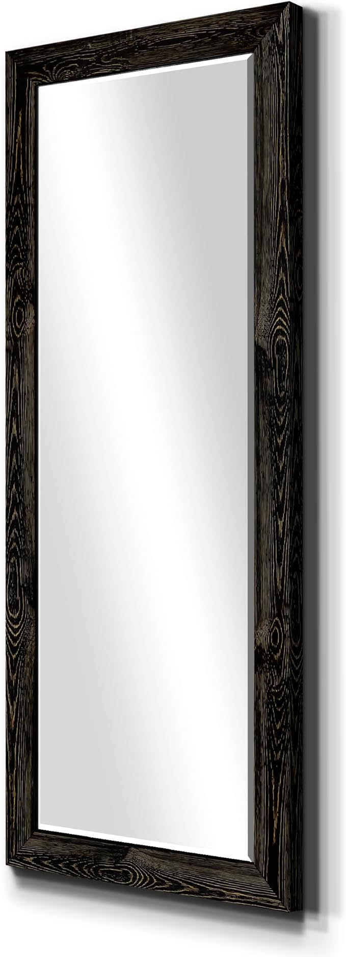 Wexford Home Barnwood Wood Distressed Black Full Length Mirror, One Size, AR2-L03S