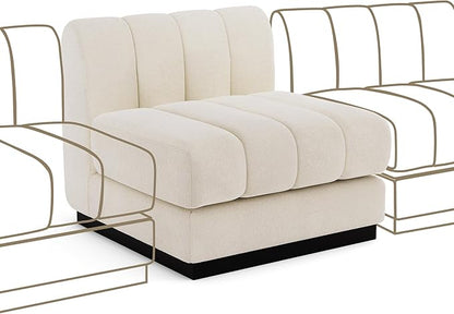 Morden Fort Oversized Sofa Couch Extra Deep Couch Modular Convertible Sectional Sofa Set Comfy Modern Sofas Couches for Living Room Apartment Bedroom Chenille