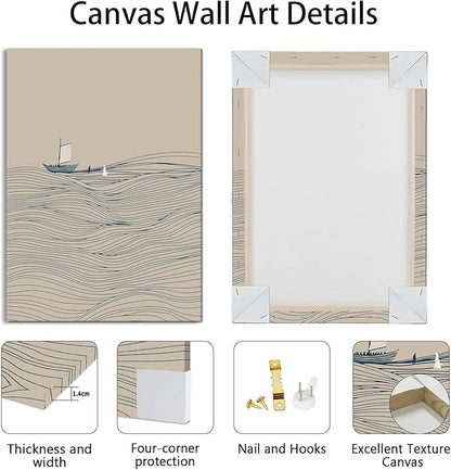 3Pcs Christian Wall Art Jesus Canvas Art Prints Beige Bible Sketches Painting Pictures Inspirational Scripture Artwork Posters Religious Wall Decor for Living Room Church Prayer Room 16”x24”x3