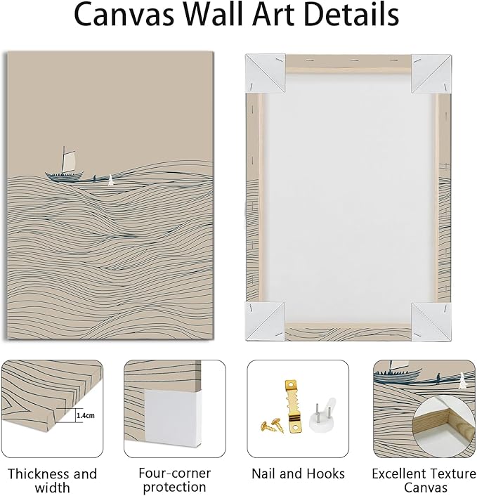 3Pcs Christian Wall Art Jesus Canvas Art Prints Beige Bible Sketches Painting Pictures Inspirational Scripture Artwork Posters Religious Wall Decor for Living Room Church Prayer Room 12”x16”x3