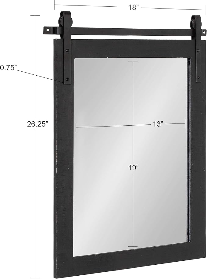 Kate and Laurel Cates Farmhouse Wall Mirror