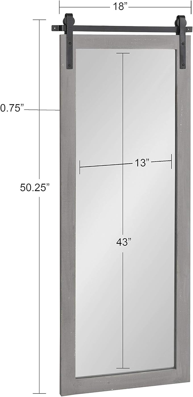 Kate and Laurel Cates Farmhouse Wall Mirror