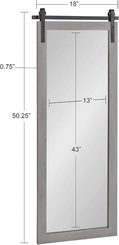Kate and Laurel Cates Farmhouse Wall Mirror