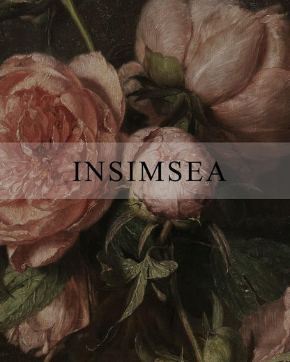 InSimSea Framed Canvas Prints Art Vintage Decor, Room Decor Flower Canvas Prints Framed Large Wall Art Decorations for Bedroom Farmhouse Bathroom, 16"x24"