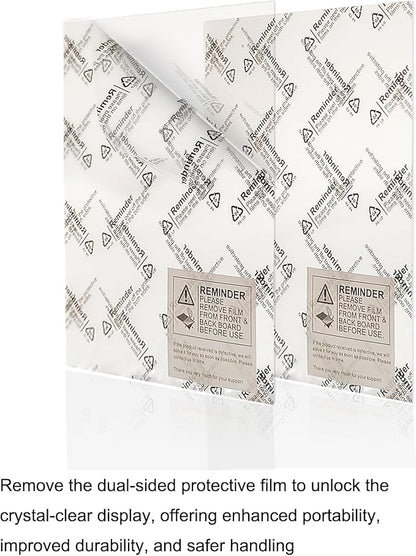 BESCRCL 11x14 Picture Frame Brown Set of 6, Display Pictures 8x10 with Mat or 11x14 without Mat, Photo Frames for Wall Mounting